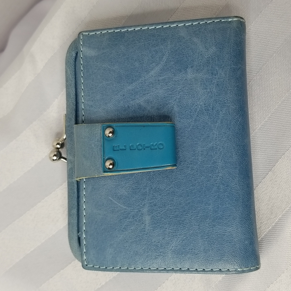 EL POTRO CARD CASE / COIN WALLET IN BLUE